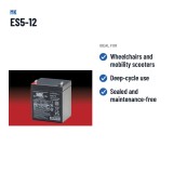 Wheelchair battery MK Powered ES5-12 12V 5Ah AGM – recommended uses