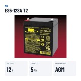 Wheelchair battery MK Powered ES5-12SA T2 12V 5Ah AGM – key specs