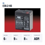 Bateria de cadeira de rodas MK Powered ES8.2-6S 6V 9Ah AGM
