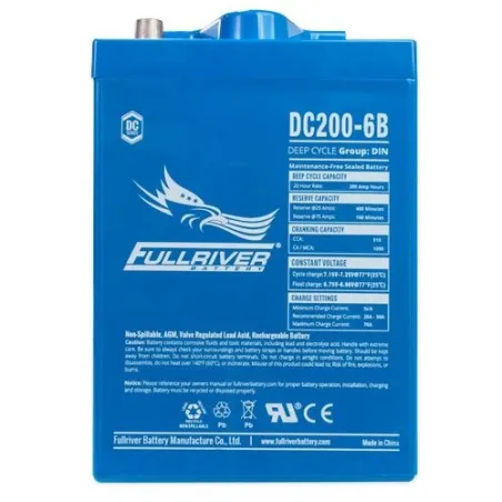 Battery Fullriver DC200-6B 200Ah -A 6V Dc FULLRIVER - 1
