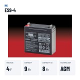 Rollstuhlbatterie MK Powered ES9-4 4V 9Ah AGM – wichtigste Daten