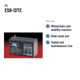 Batteria per carrozzina MK Powered ES9-12TE 12V 9Ah AGM – usi consigliati