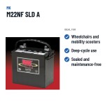 Batería de silla de ruedas MK Powered M22NF SLD A 12V 55Ah AGM – usos recomendados