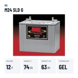 Wheelchair battery MK Powered M24 SLD G 12V 73.6Ah GEL – key specs
