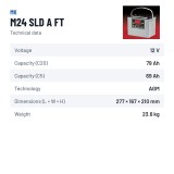 Rollstuhlbatterie MK Powered M24 SLD A FT 12V 79Ah AGM