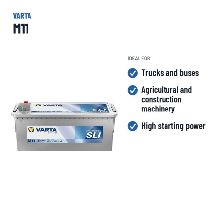 Batteria camion Varta M11 12V 154Ah 1150A – usi consigliati
