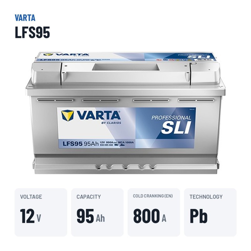 Batterie marine Varta LFS95 12V 95Ah 800A | baterias.com