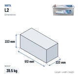 Truck battery Varta L2 12V 155Ah 900A | baterias.com