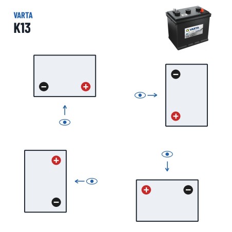 LKW-Batterie Varta K13 6V 140Ah 720A | baterias.com