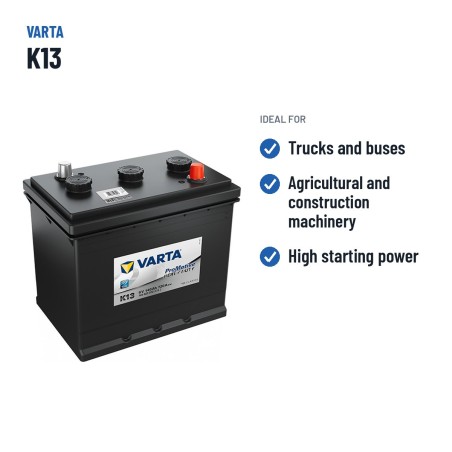 LKW-Batterie Varta K13 6V 140Ah 720A | baterias.com
