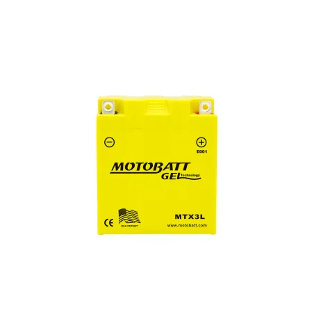 Batería Motobatt MTX3L 3Ah 35A 12V Super Gel MOTOBATT - 1