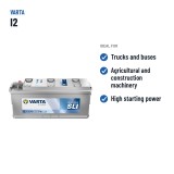 Batteria camion Varta I2 12V 110Ah 760A – usi consigliati