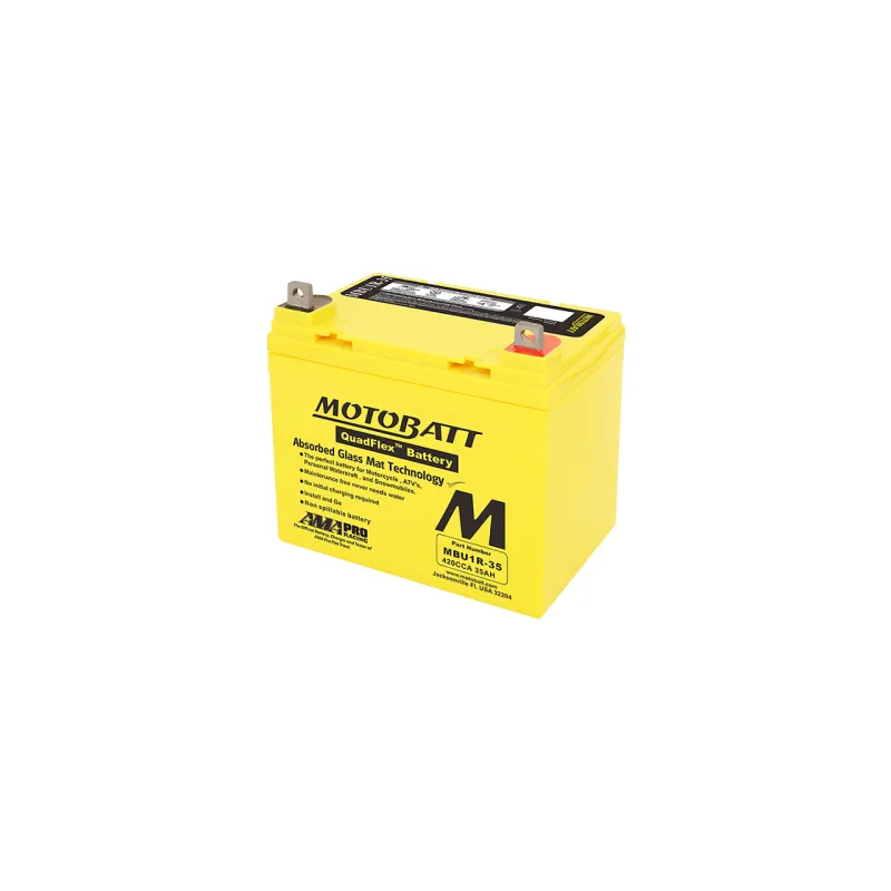 Battery Motobatt MBU1R-35 35Ah 420A 12V Quadflex MOTOBATT - 1