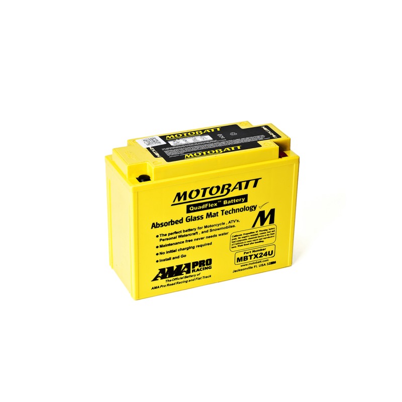 Motobatt Y50N18LA,YTX24HLBS MBTX24U. Motorcycle battery Motobatt 25Ah 12V