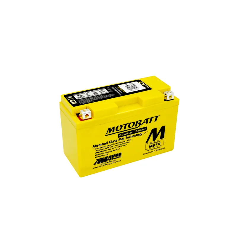Batería Motobatt YT7BBS-YT7B4 MB7U 6,5Ah 100A 12V Quadflex MOTOBATT - 1