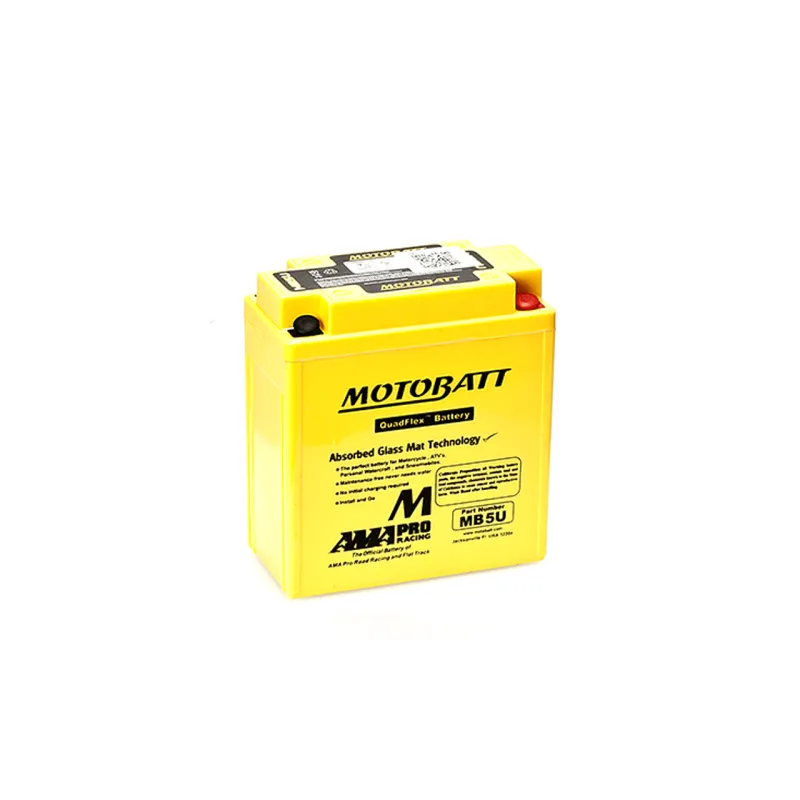 Battery Motobatt YB5LB,12N5-3B MB5U 7Ah 90A 12V Quadflex MOTOBATT - 1