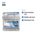 Car battery Varta B20 12V 45Ah 400A – recommended uses
