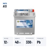 Car battery Varta A13 12V 40Ah 330A – key specs