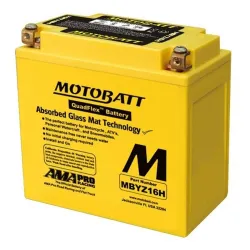 Bateria Motobatt MBYZ16H 16,5Ah 240A 12V Quadflex MOTOBATT - 1