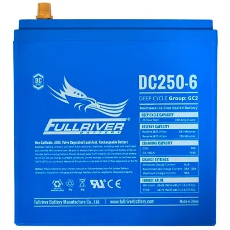 Battery Fullriver DC250-6 250Ah -A 6V Dc FULLRIVER - 1