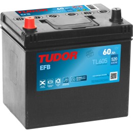 Battery TUDOR TL605 12V 60Ah 520A EFB