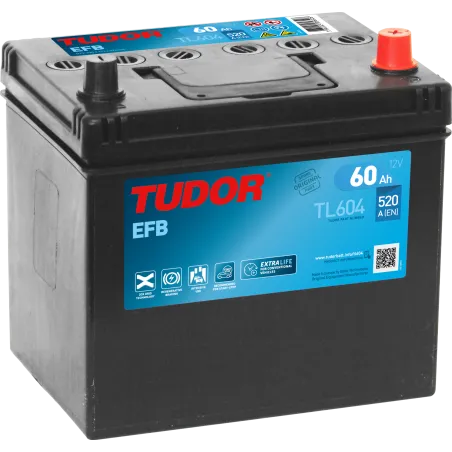 Tudor TL604. Start-stop car battery Tudor 60Ah 12V
