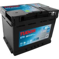 Tudor TL600. Start-Stopp-Autobatterie Tudor 60Ah 12V