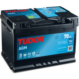 Bateria TUDOR TK720 12V 70Ah 760A AGM