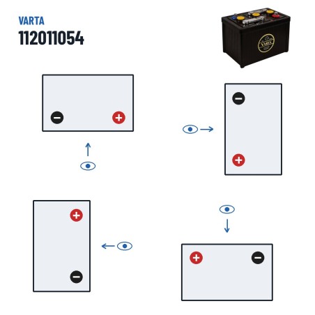 Car battery Varta 112011054 6V 135Ah 540A | baterias.com