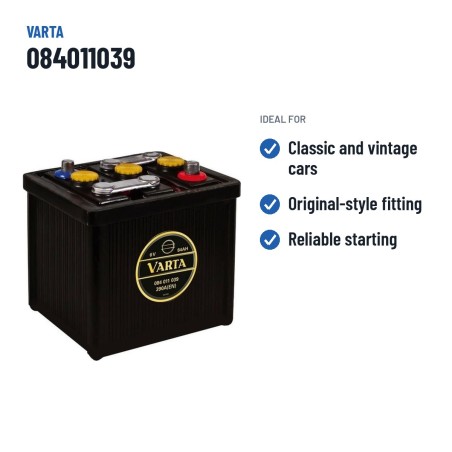 Car battery Varta 084011039 6V 84Ah 390A – recommended uses