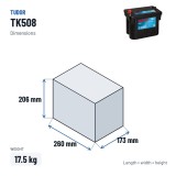 Batteria Start-Stop Tudor TK508 12V 50Ah 800A AGM | baterias.com
