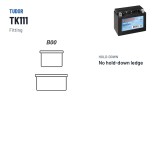 Auxiliary battery Tudor TK111 12V 11Ah 150A AGM – terminal and hold-down
