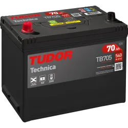 Tudor TB705. Autobatterie Tudor 70Ah 12V