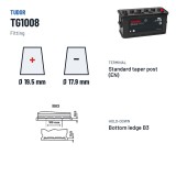Batteria camion Tudor TG1008 12V 100Ah 680A – terminali e fissaggio