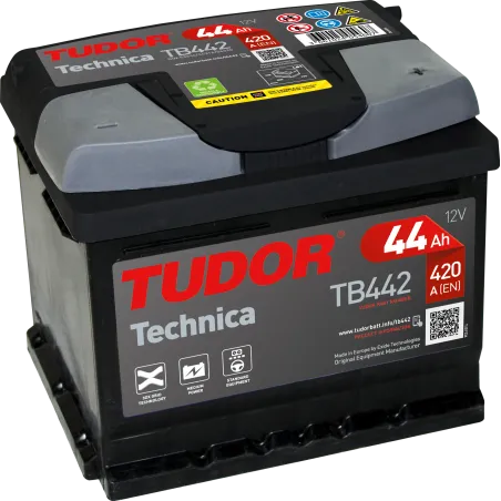 Tudor TB442. Autobatterie Tudor 44Ah 12V