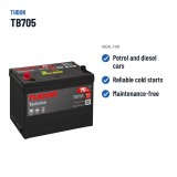 Batteria auto Tudor TB705 12V 70Ah 540A – usi consigliati