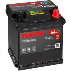 Batería Autobatterie Tudor TB440 12V 44Ah 400A para Piaggio Porter Van Electro 1998