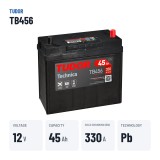 Car battery Tudor TB456 12V 45Ah 330A – key specs