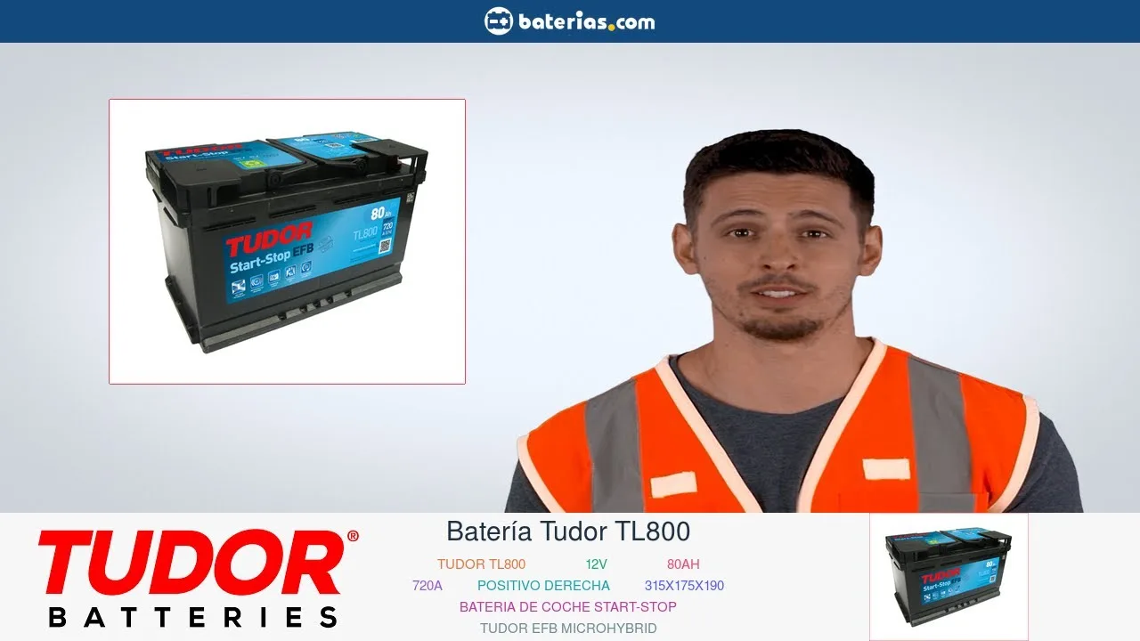 Vídeo de YouTube: Instalación Batería Tudor TL800 80Ah