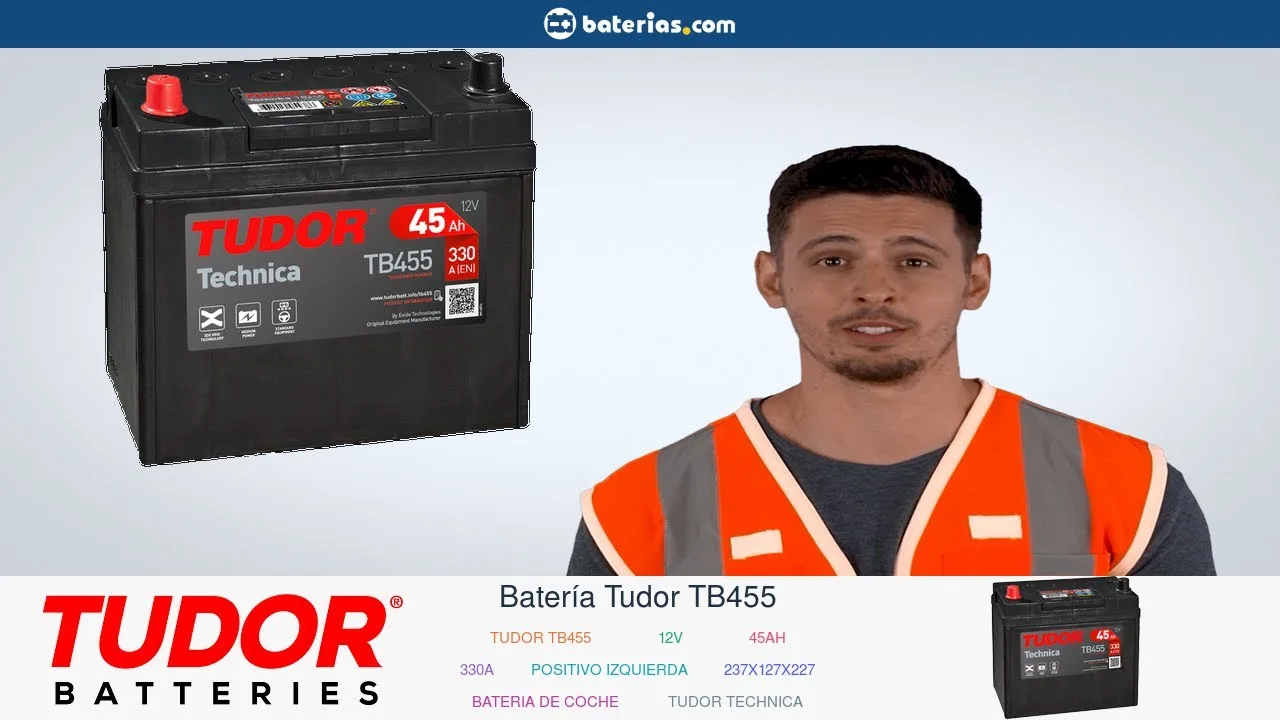 Vídeo de YouTube: Instalación Batería Tudor TB455 45Ah