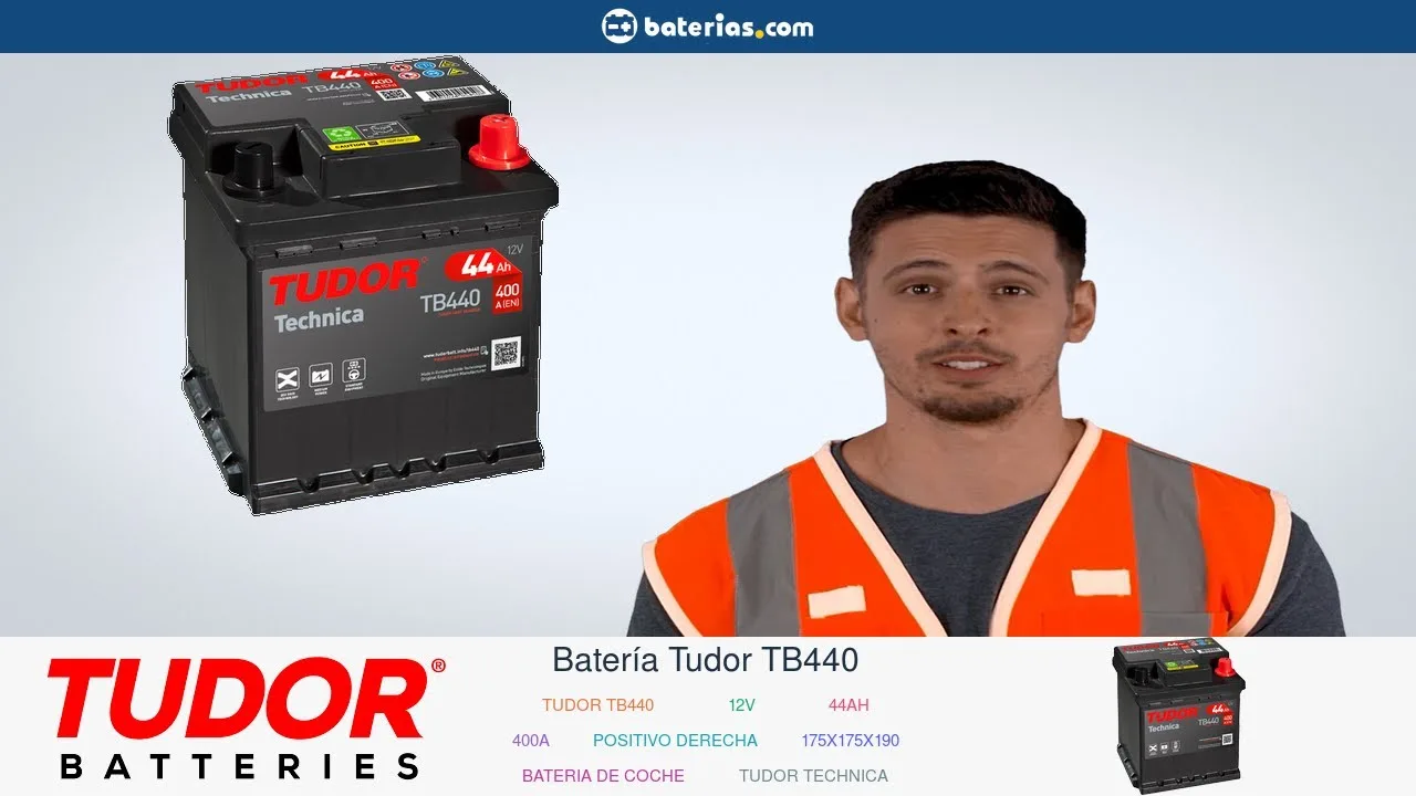 Vídeo de YouTube: Instalación Batería Tudor TB440 44Ah
