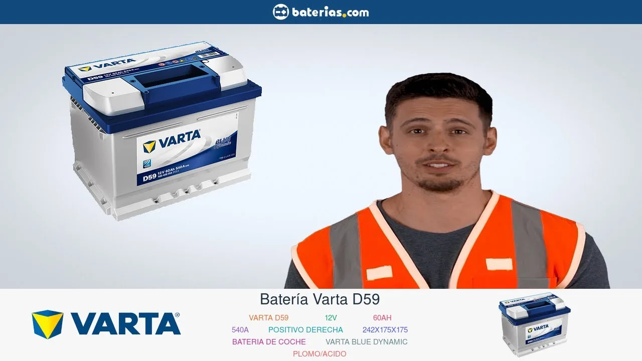 Vídeo de YouTube: Instalación Batería Varta D59 60Ah