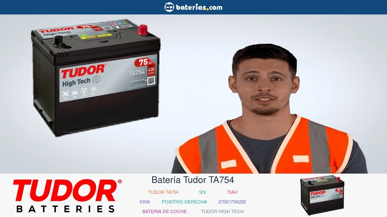 Vídeo de YouTube: Instalación Batería Tudor TA754 75Ah