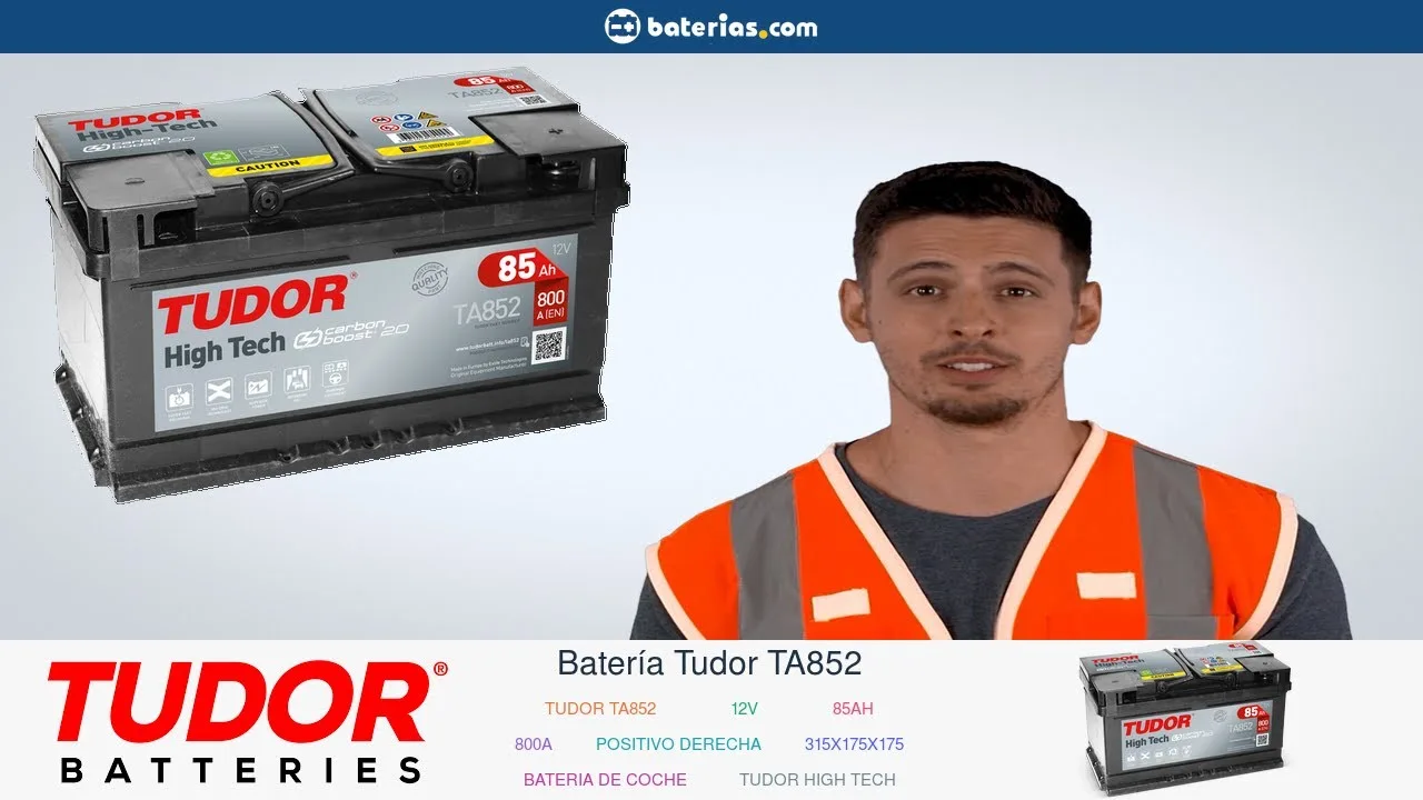 Vídeo de YouTube: Instalación Batería Tudor TA852 85Ah