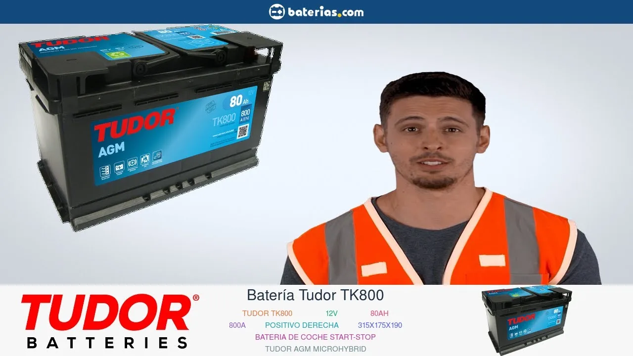 Vídeo de YouTube: Instalación Batería Tudor TK800 80Ah