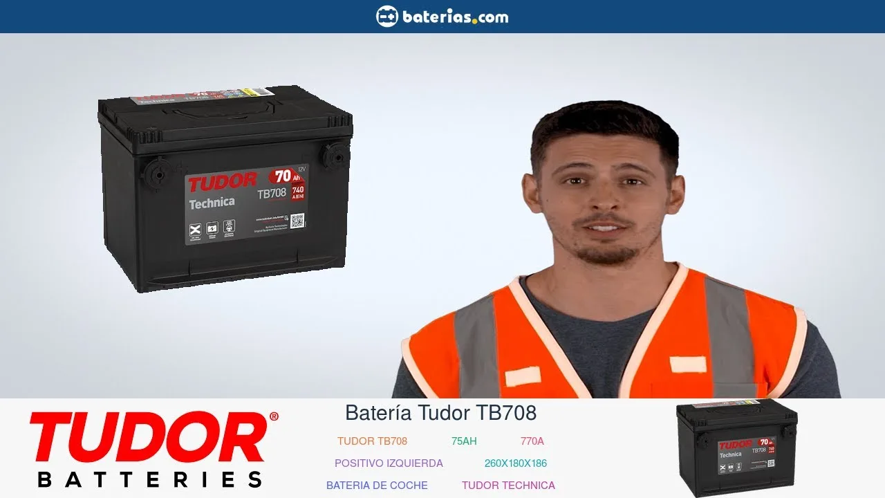 Vídeo de YouTube: Instalación Batería Tudor TB708 75Ah