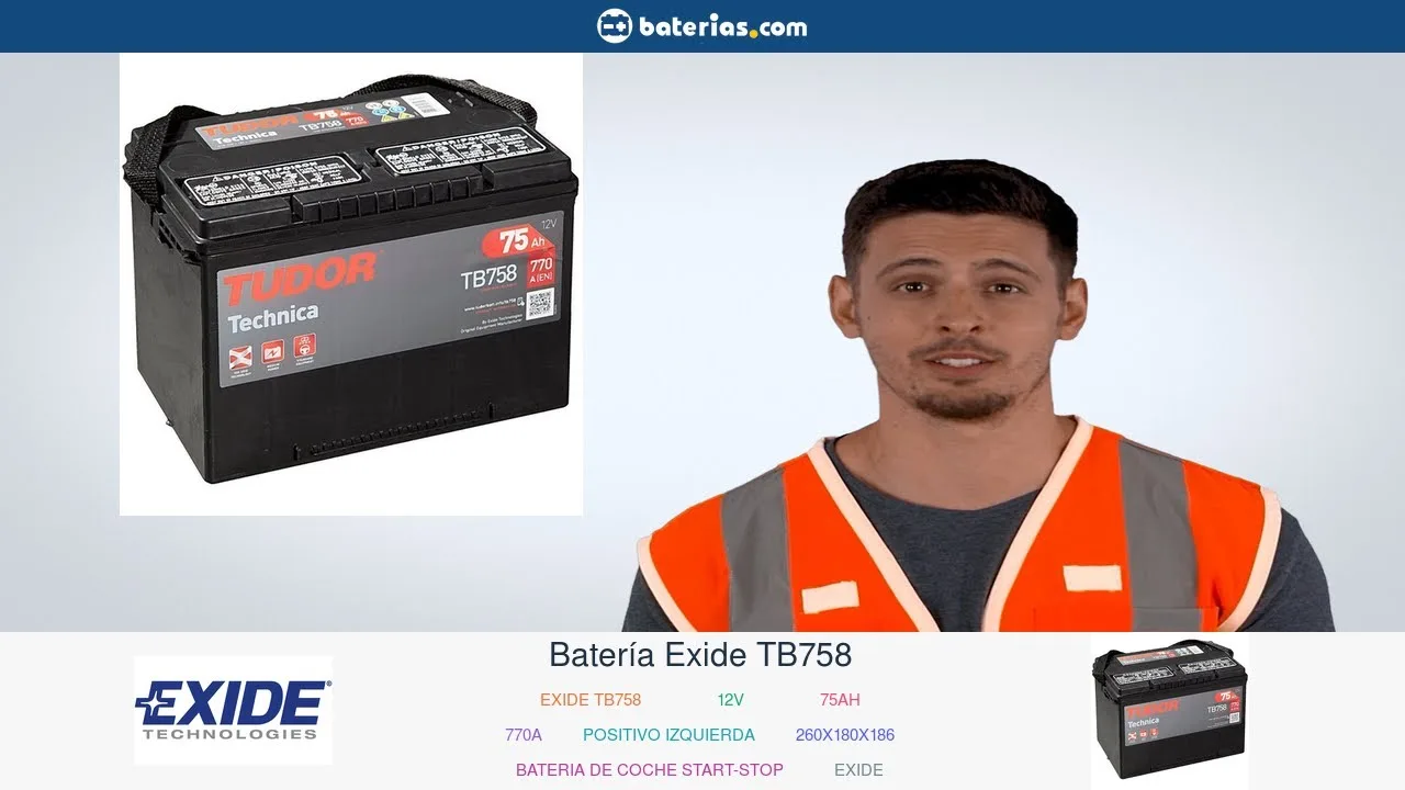Vídeo de YouTube: Instalación Batería Exide TB758 75Ah