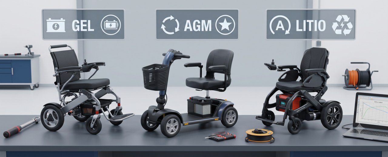 Batería AGM de 12 V para scooter de movilidad y silla de ruedas eléctrica