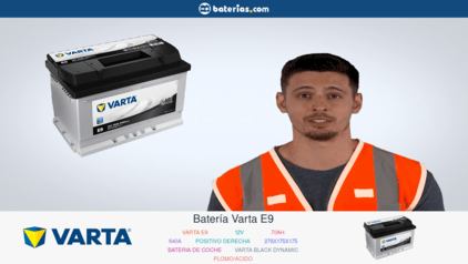 BATERIA VARTA E9 12v 70AH 640A(en)