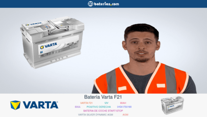 Batteria Varta F21 80Ah Varta Start Stop